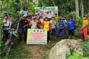 Kolaborasi TNI, Polri, dan Perhutani dalam Rehabilitasi Hutan Lindung Trenggalek