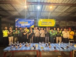 Polres Blitar Kota Gelar Sahur Bareng dengan Ojol untuk Pererat Sinergi di Bulan Ramadhan