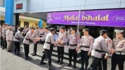 Polres Tulungagung Menggelar Kegiatan Halal Bihalal Bersama Seluruh Personel